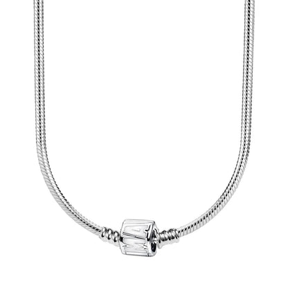 Pulsera de plata de ley 925 para hombre y mujer, adecuada para collares, accesorios elegantes, regalos boutique de alta gama, nuevo 