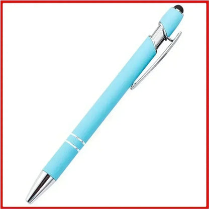 50pcs Light Metal Ballpoint Pen Touch Screen Pen Office School Advertising Pen Custom Logo Text Engraving Laser Engraving