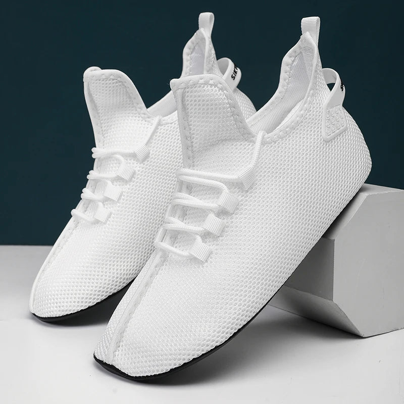 MAEDEF Mens Casual Shoes High Quality Lightweight Running Shoes Man Sneakers Lace Up Flats Shoes Male Outdoor Sports Tennis Shoe