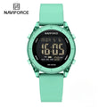 NAVIFORCE NF7108 Casual Wild Ladies Watch 50m Waterproof LCD Digital Display Electronic Silicon Strap Female Clock