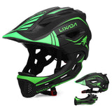 Lixada Kids Full Face Helmet Detachable Children Sports Safety Bike Helmet Protective Gear for Cycling Skateboarding Roller Skat