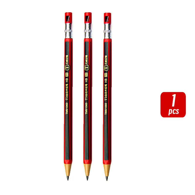 2.0mm Mechanical Pencils Set 2B Automatic Student Pencils with Sharpener Color Pencil Leads School Pens Kawaii Cute Stationery