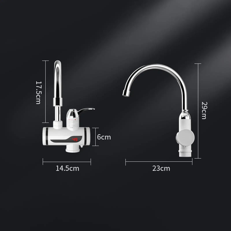 3000W Electric Kitchen Water Heater Tap Instant Hot Water Faucet Heater Cold Heating Faucet Tankless Instantaneous Water Heater