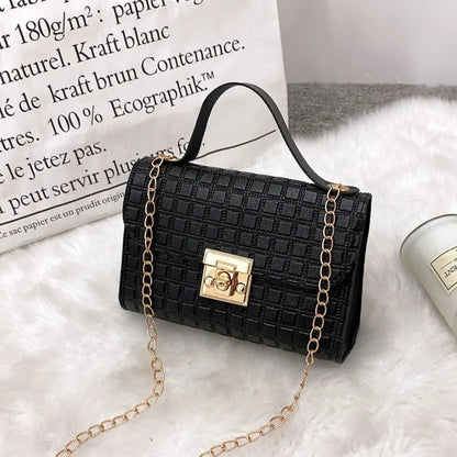 Minimalist Pu Leather Chain Shoulder Bag High-capacity Underarm Handbag Single Shoulder Bag Tote Bags Female Crossbody Bag