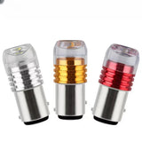 1/2pcs Strobe Car Turn Signal Light Motorcycle Tail Brake Light Flashing Lamp LED Warning Light Bulb Red Blinker Rear Taillight