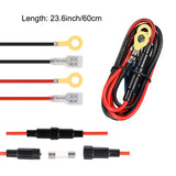 USB Charger Socket Cable 60cm Cigarette Lighter Wire Harness Connector Cord With 10A Fuse for Car Marine Motorcycle ATV RV Refit