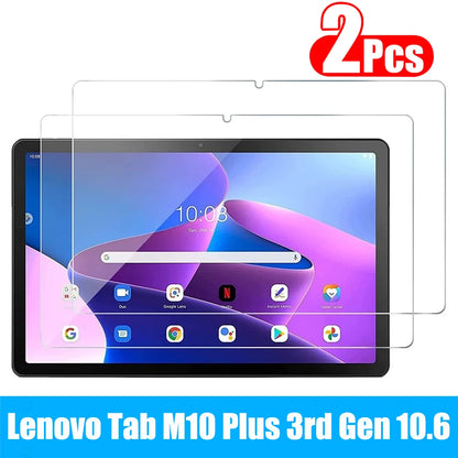 For Lenovo Xiaoxin Pad 2022 10.6" Tab M10 Plus 3rd Gen Case TB128FU TB125FU Funda Tablet Tri-Fold Magnetic Stand Cover+Film
