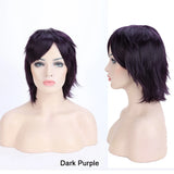 BENIHAIR Synthetic Wig Cosplay Wig White Red Green Blue Pink Yellow Hair Short Layered Wig Fake Hair Extension Men Women Party Wig