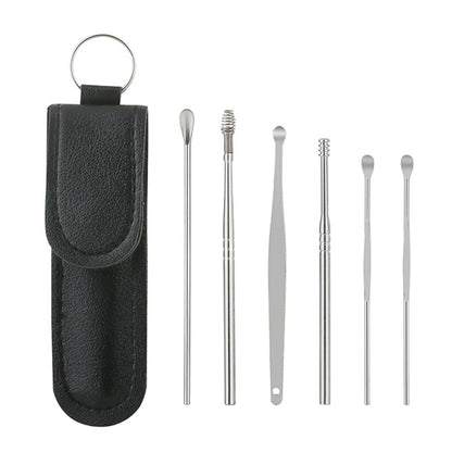 Women Men Ear Cleaner Wax Pickers Earpick Wax Remover Curette Ear Pick Cleaner Kit Spoon Care Ear Clean Tool