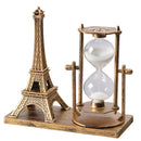 Creative Retro Iron Tower Hourglass Office Desktop Decoration Ornament Furniture Placement and Decoration for Home Decorations