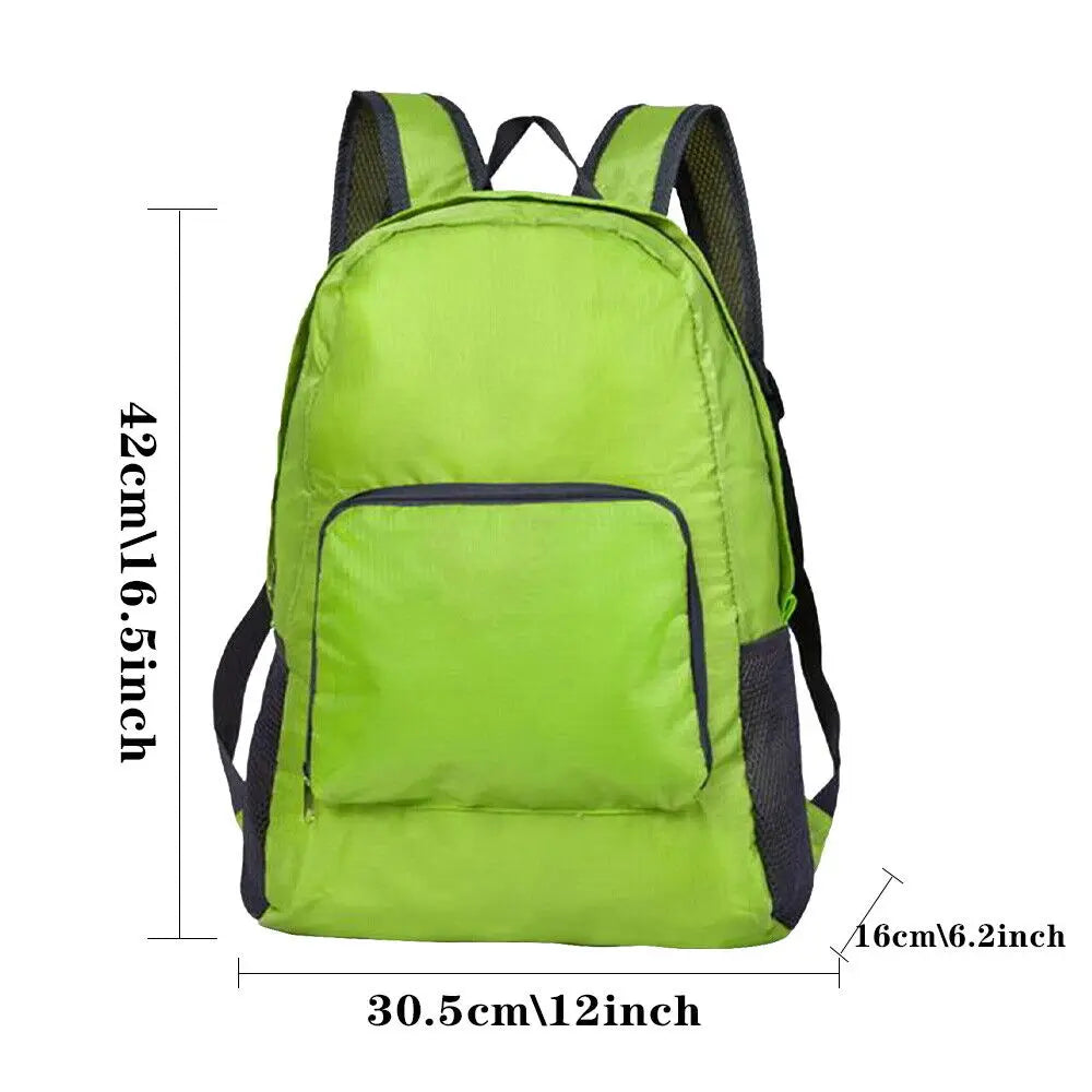 New Foldable Backpack Lightweight Nylon Casual Backpack Outdoor Travel Men Women Daypack Student Schoolbag Simple Knapsack