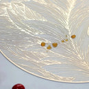 Placemats Set of 1/4Pc Light Luxury Placemat Table Mat Wide Application PVC Table Decor Round Protector Mat Heat Resistant Pad