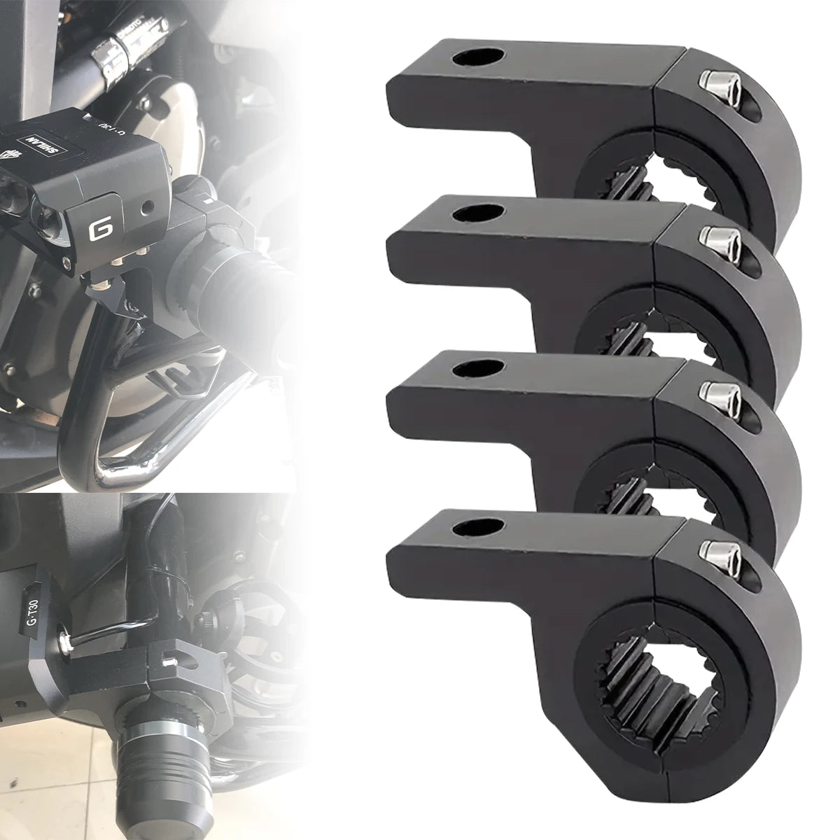 ATV Car Motorcycle LED Headlight Clamps Brackets Tube Clamp Mount Kit For Auto Motorbike Spotlights Fog Light Mount Accessories