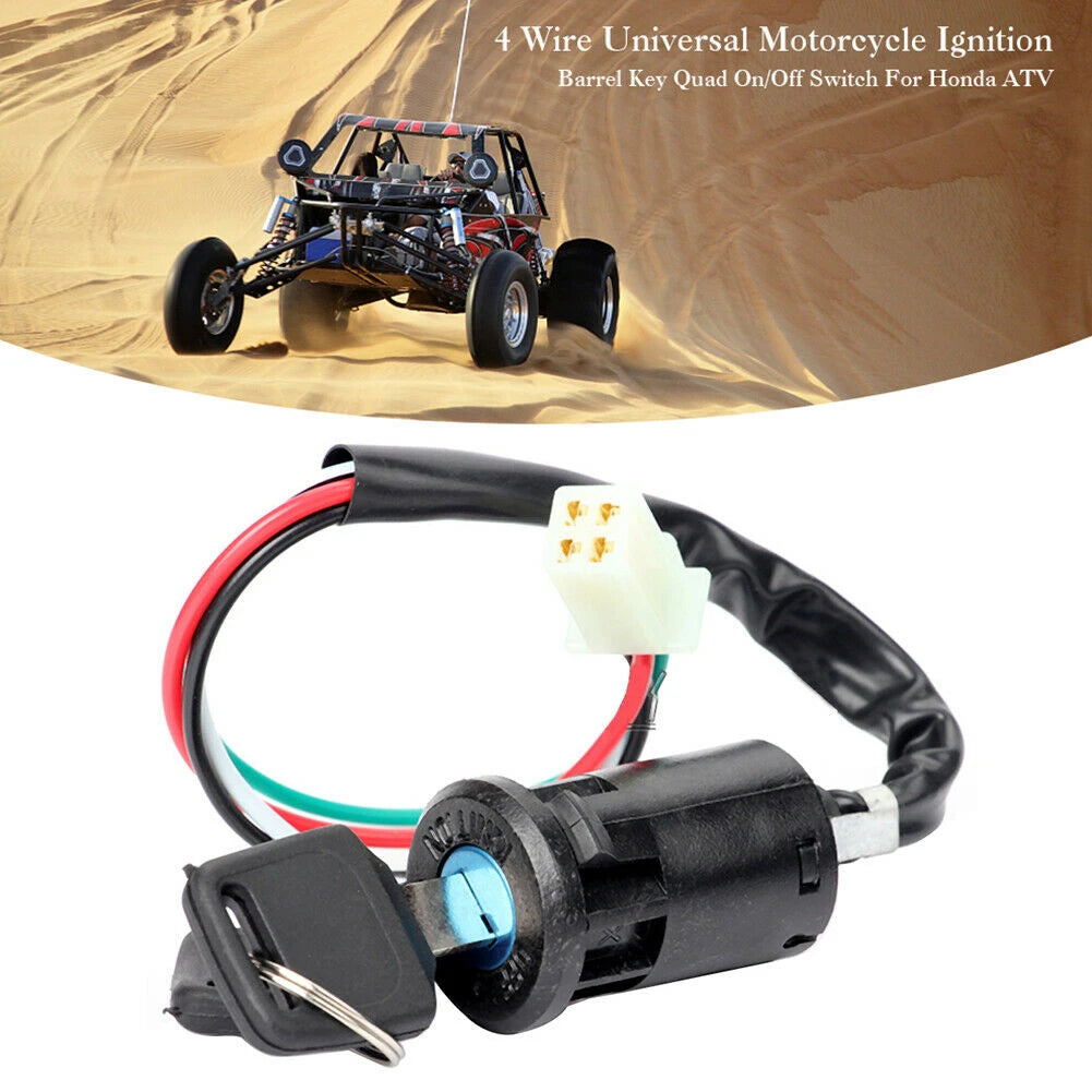 Motorcycle Ignition Switch + Keys Scooter Accessories fit For Quad Dirt Bike For ATV On/Off Plastic Universal Replacement Parts