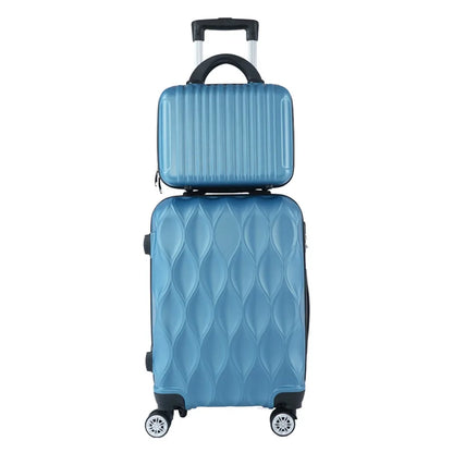 Luggage Set of 2 Pieces, Carry-On Luggage Bag 20inch Portable Small Suitcase Set 14inch Handbag Trolley Case with Universal Wheels Lightweight Travel Gift Code Lock Suitcase