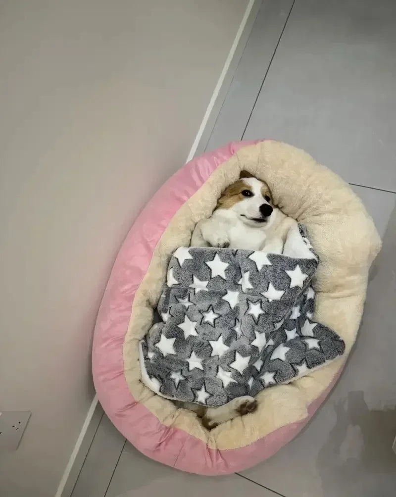 Very Soft Warm Dog Bed Pets Basket Cat House Sofa for Medium Large Dog Sofa Bed Cushion Dog Bed House Pet Supplies Accessories