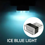 Mini Car Interior Ambient Lights Atmosphere Lamp USB LED Car Lights PC Car Decoration Light Plug and Play Decor Lamp Lighting