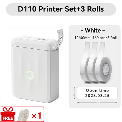 Niimbot D110/D11/H1S Mini Thermal Label Printer Portable Paper Maker Wireless Sticker Machine Inkless Labeller for Office Home