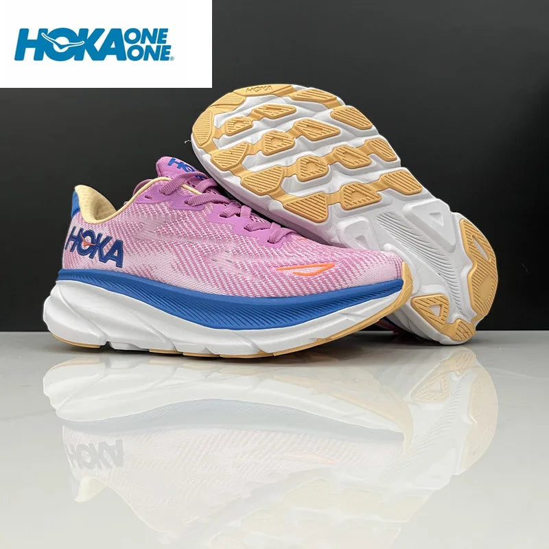 Original Hoka Clifton 9 Running Shoes Mens Women's Lightweight Cushioning Marathon Breathable Highway Trainer Sneakers