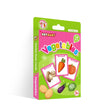 36pcs Children Cognition Cards Animal Color Fruits Double Side Flashcards Montessori Baby Kids Early Educational Toys Gifts