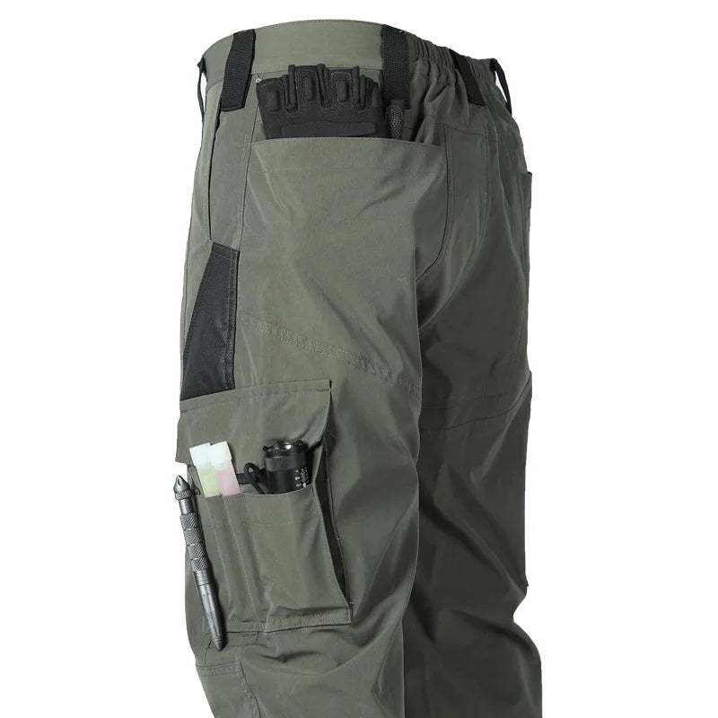 Men's Quick Dry Tactical Pants Water Resistant Outdoor Pants Lightweight Stretch Cargo Hiking Mountain Fishing Camping Pants