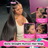 Peruca lace frontal cabelo humano liso hd - Densidade 250%