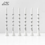 50pcs GVOVLVF Bamboo Golf Degree Scale Tees 83mm Long Golf Tees Strong Sustainable Biodegradable Adjustable Depth White