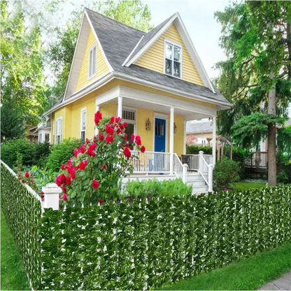 Artificial Ivy Hedge Green Leaf Fence Panels Faux Privacy Fence Screen for Home Outdoor Garden Balcony Decoration