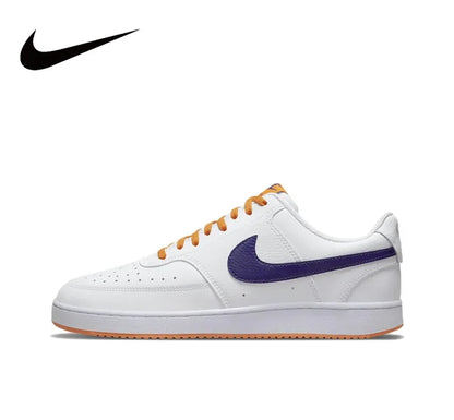 Zapatillas Nike New Court Vision 1 Low para hombre y mujer, informales, antideslizantes, de primavera, color negro y rojo. 