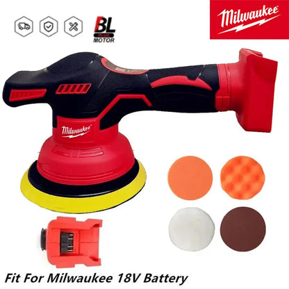 Milwaukee Polidor de buffer de carro sem fio para bateria Milwaukee 18V com 8 velocidades variáveis de até 5000RPM para depilação detalhada de carro