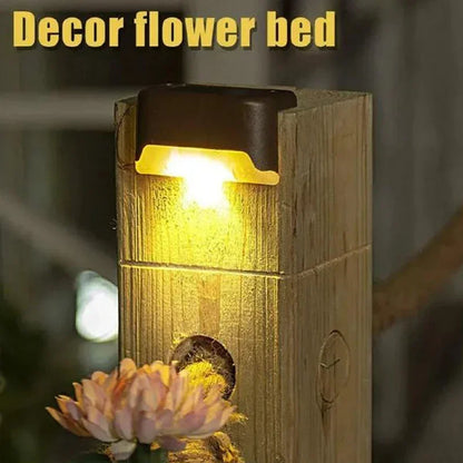 1-12 Pack Solar Deck Lights Outdoor Step Lights Waterproof Led Solar Lamp for Railing Stairs Step Fence Yard Patio and Pathway