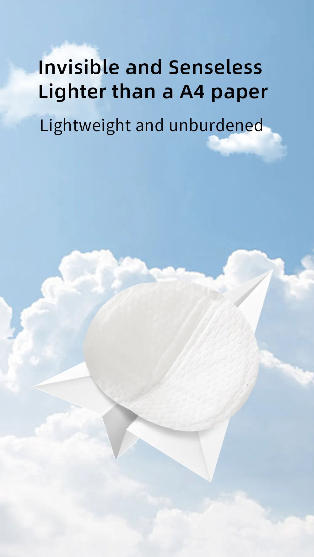 SUNVENO 60/100pcs Disposable Nursing Pads,Breast Pads for Breastfeeding,Thin,Absorbent,Breastfeeding Essentials