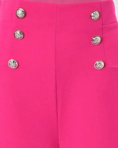 Elegant High Waist Wide Leg Bootcut Pants 2023 Summer European & American Fashion Simple Women's Flared Trousers