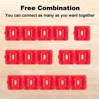 Machine Holder Battery Storage Rack for Dewalt/Makita/Milwaukee 14.4V 18V Li-ion Battery Wall Mount Tool Bracket Fixing