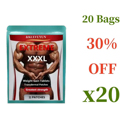 Anabolic Weight Gain Tablets Transdermal Patches - For Quick Muscle Mass Growth - Maximum strength