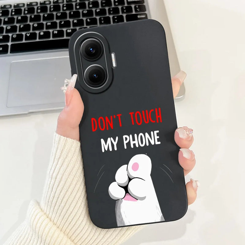 For Xiaomi Poco F7 Phone Cover For Redmi Turbo 4 Pro 5G Case Silicone Cute Cartoon Fashion Luxury Love Shockproof Bumper Funda