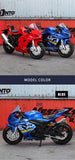 MSZ 1:18 Suzuki GSX-R1000 YAMAHA YZF-R1 1976 Rally200 Classic Motorcycle Static Model Alloy Die Casting Car Toy Gifts