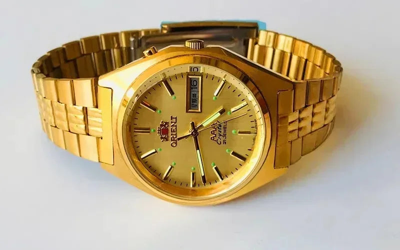 Double lion triple AAA automatic mechanical watch authentic stock double lion table double lion men's watch Oriental watch