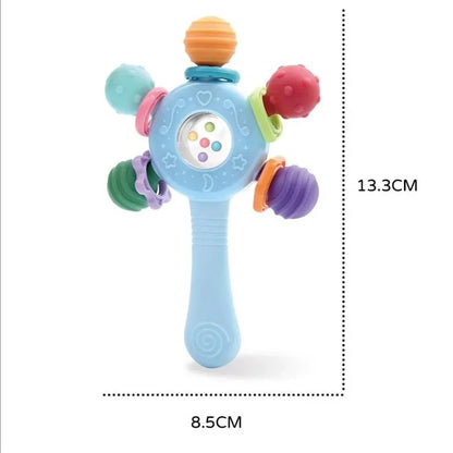 Baby Toys 0 6 Months Rattle Teether Development Games Sensory Toys Soft Silicone Teether Chewable For Newborns Babies 12 Months