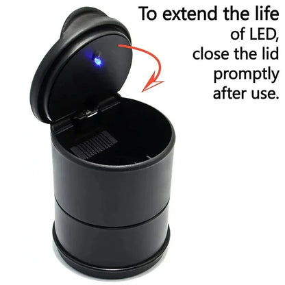 Universal Car LED Ashtray Garbage Coin Storage Cup Container Cigar Ashtray Holder Auto Interior Accessories Car LED Ashtray