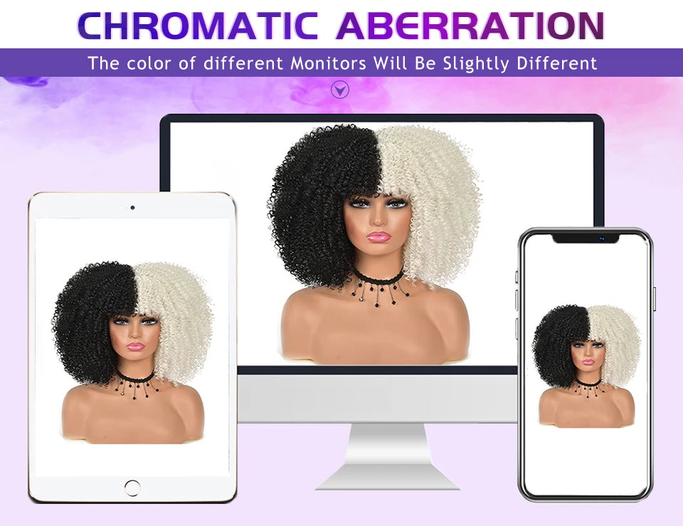 Black Brown Curly Wig Synthetic Lace Front Wigs For Women Blonde Orange Female Lace Wig 13X4.5X1 Cosplay Hair Daily Use