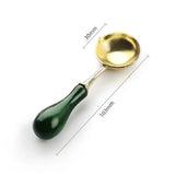 Sealing Wax 1 Set of Spoon Sealing Wax Furnace Stove Pot Seal Decorative Craft Gift Solid Wood Wax Stamp Craft Supplies SB002