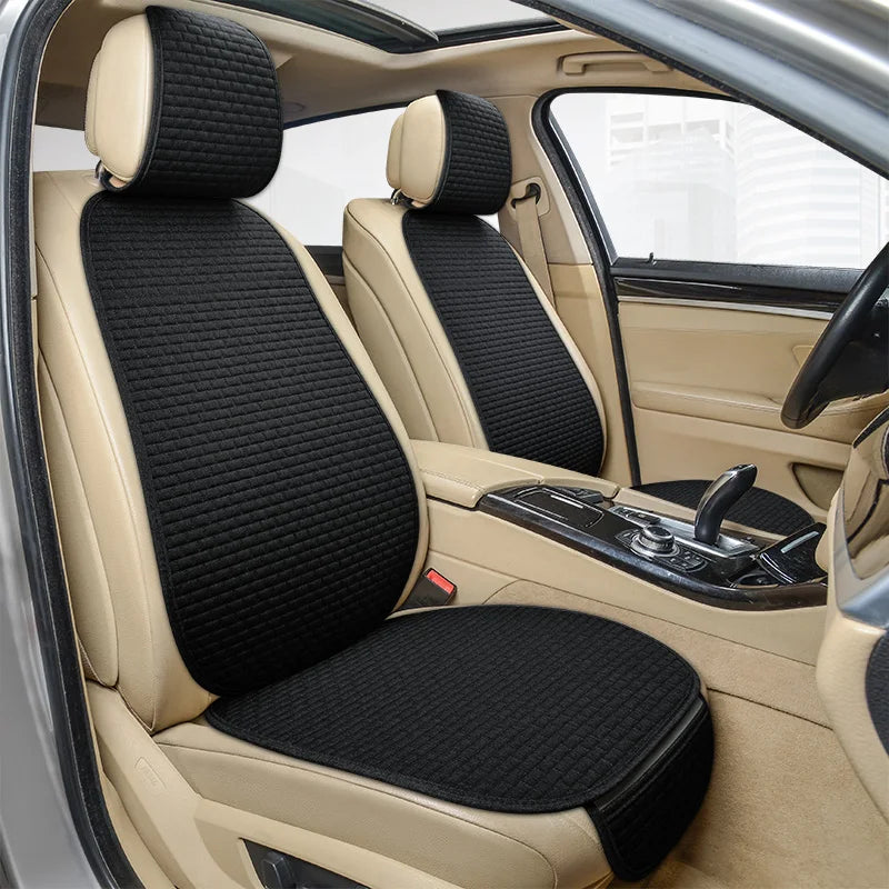 Universal Car Seat Cover Car Front Rear Seat Back Cushion Falx Car Seat Cushion Protector Auto Interior Pad Fit for Most Cars