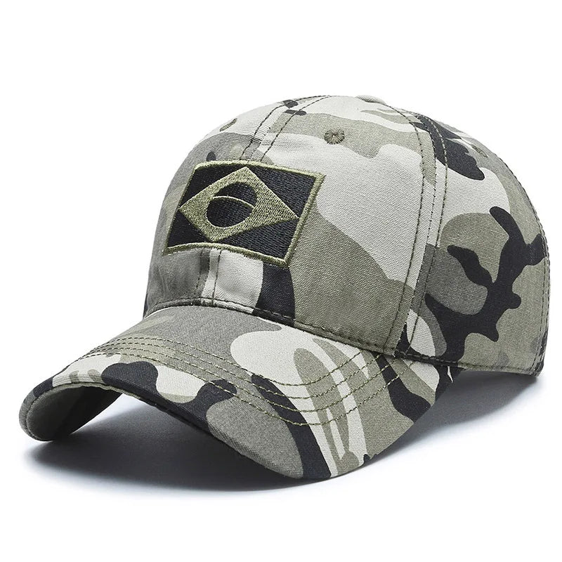 Outdoor Sports Baseball Cap Men'S Camouflage Cap, Middle And Young Men'S Casual Sun Protection Hat Brazilian Hat