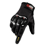 Guantes de motocicleta de dedos completos para hombre, protección para pantallas táctiles, deportes todoterreno, ciclismo, anticaídas 