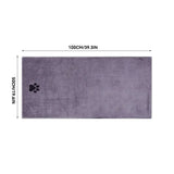 3 Size Options Microfiber Pet Bath Towel Embroidered Super Soft Absorbent Cat for Dogs Grooming Supplies