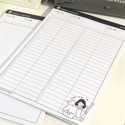 1PC B5 Sticky Note Paper Simple and Tear off Paper Learning Supplies Plan Note Book