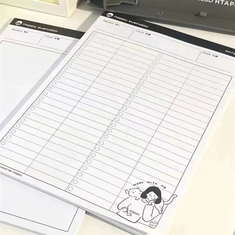 1PC B5 Sticky Note Paper Simple and Tear off Paper Learning Supplies Plan Note Book