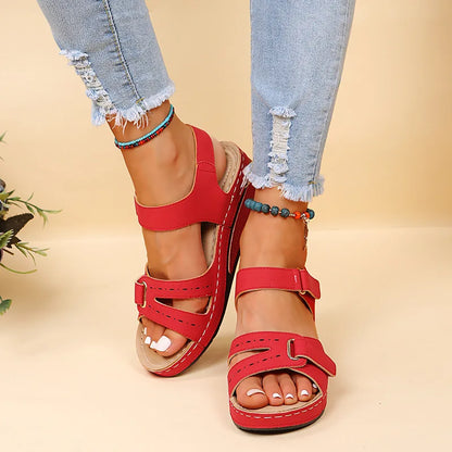 Sandalias de verano para mujer, sandalias romanas vintage, zapatos de playa antideslizantes a la moda para mujer, zapatos de punta abierta para caminar para mujer, zapatos para mujeres