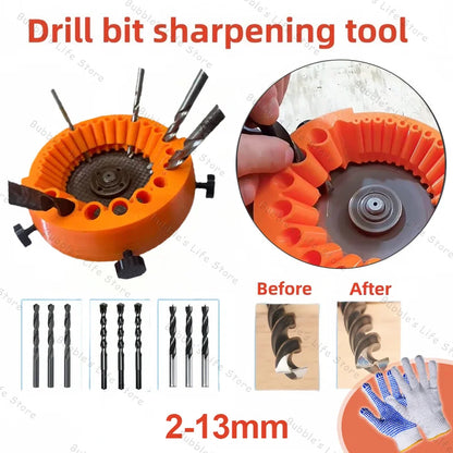 Multipurpose Drill Bit Grinding Sharpener Polishing Grinding Tool 125mm Angle Grinder Powered Tool Parts For 2-13mm Drill Bits